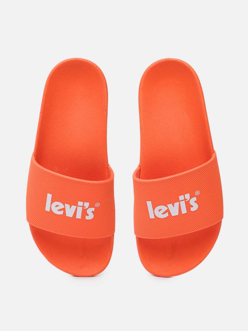 Buy Levis Women Orange Printed June Poster Sliders Flip Flops for Women 18480736 Myntra
