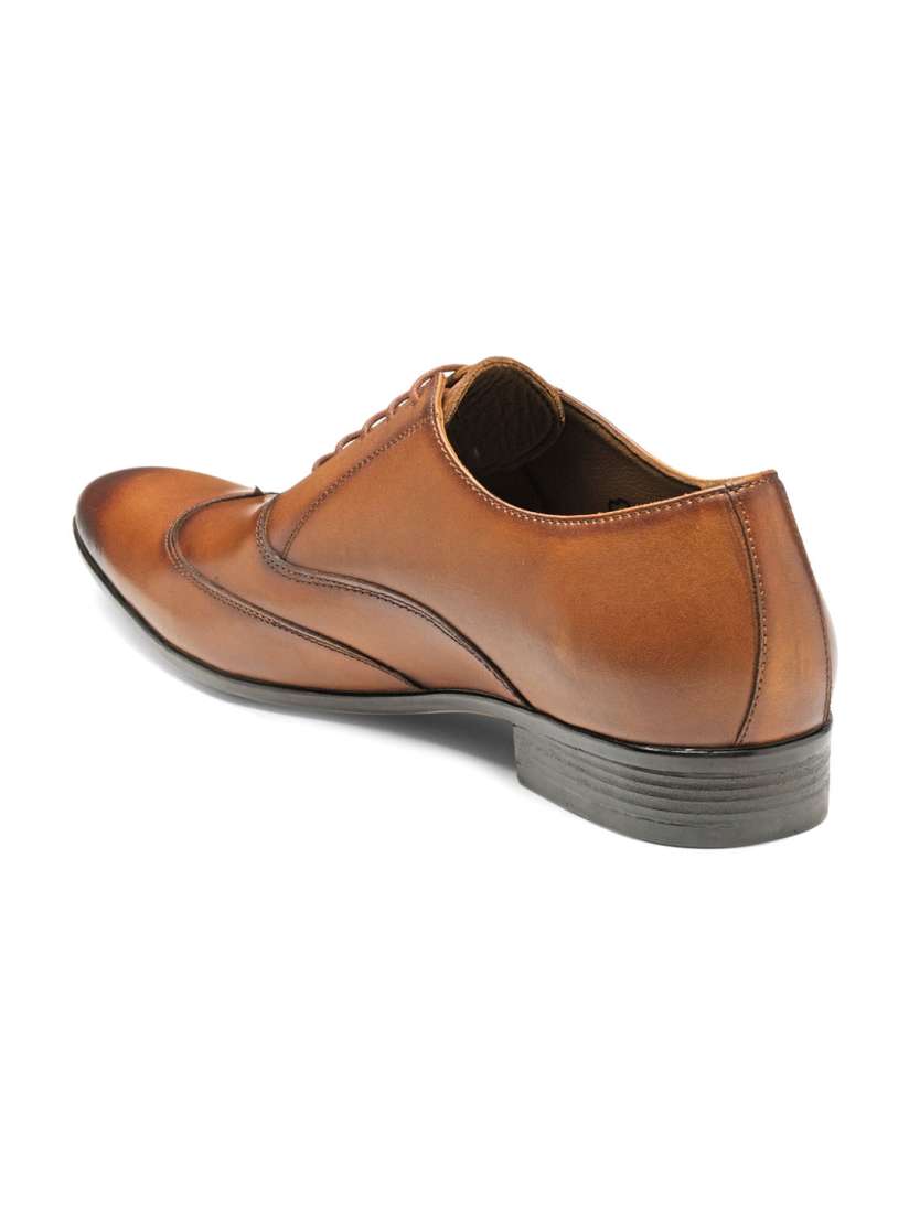 Buy Teakwood Leathers Men Tan Brown Leather Formal Shoes Formal Shoes for Men 1848497 Myntra