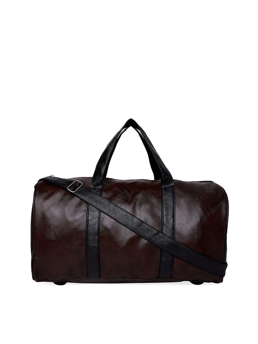 Buy MBOSS Brown Solid Duffel Bag Duffel Bag for Unisex 18488478 Myntra