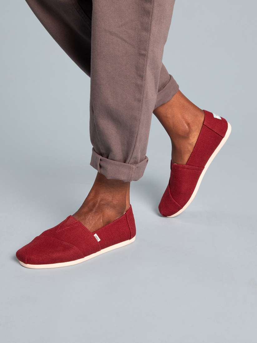 Toms alpargata red on sale