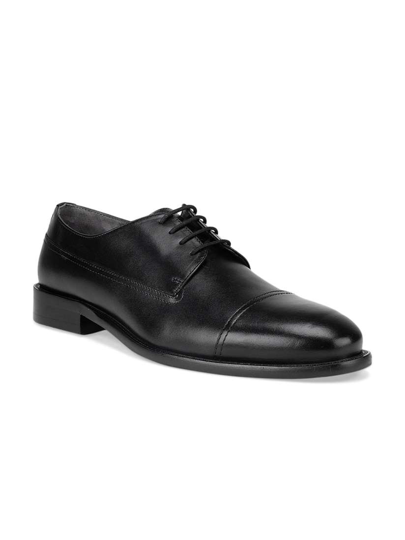 Buy ROSSO BRUNELLO Men Black Solid Leather Formal Derbys Formal Shoes for Men 18491406 Myntra