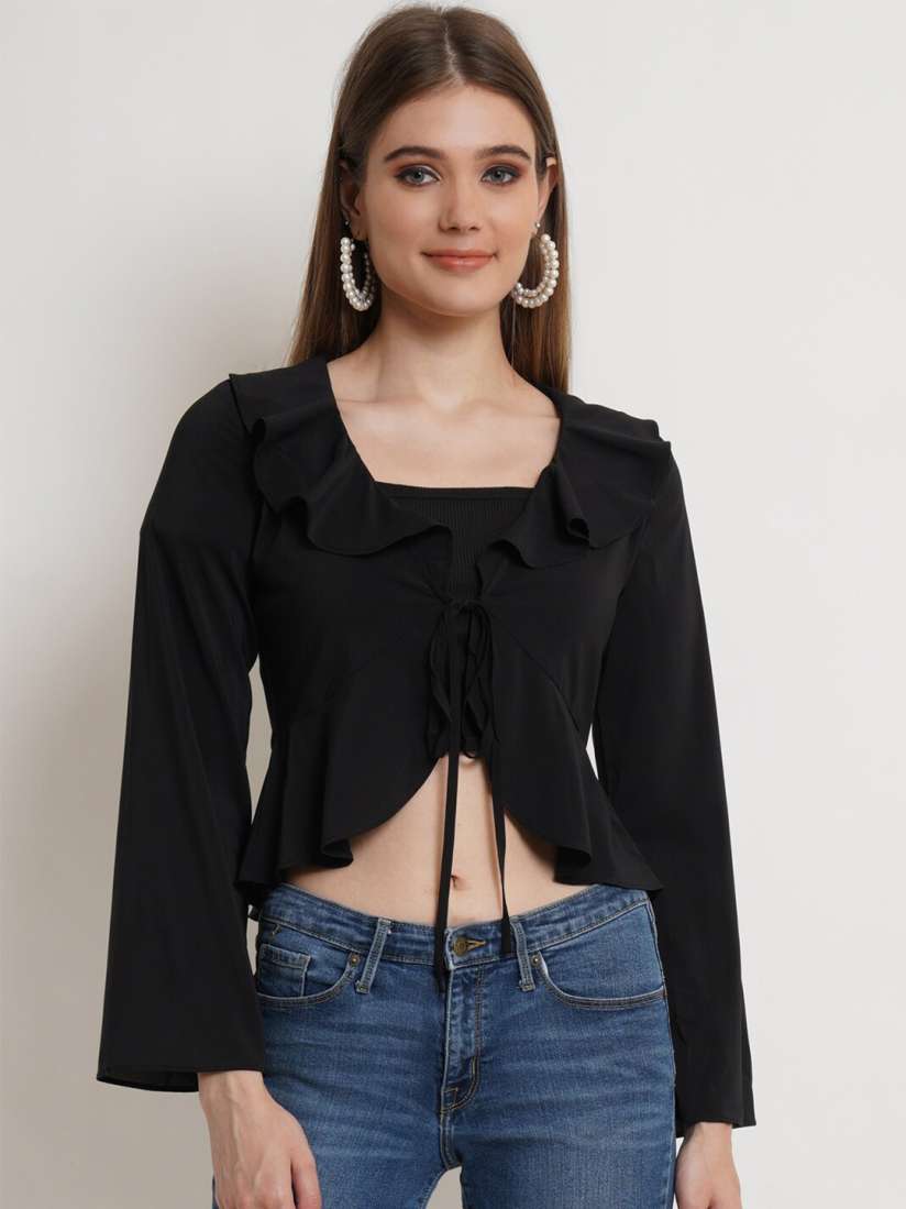 Black shrug myntra clearance