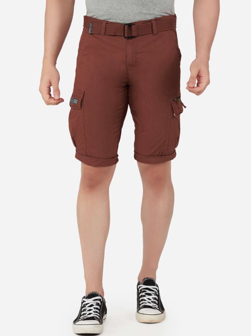 Buy beevee Men Rust Outdoor Cargo Shorts Shorts for Men 18502322 Myntra