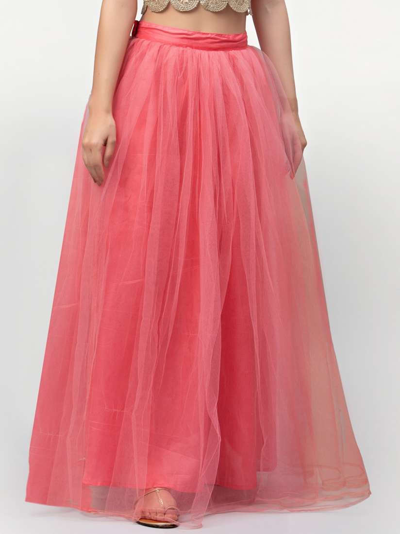 Gathered net skirt shop