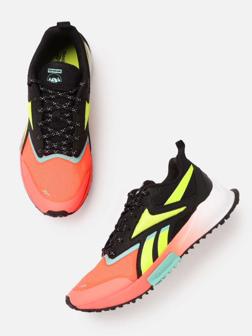 Reebok shoes black and orange discount