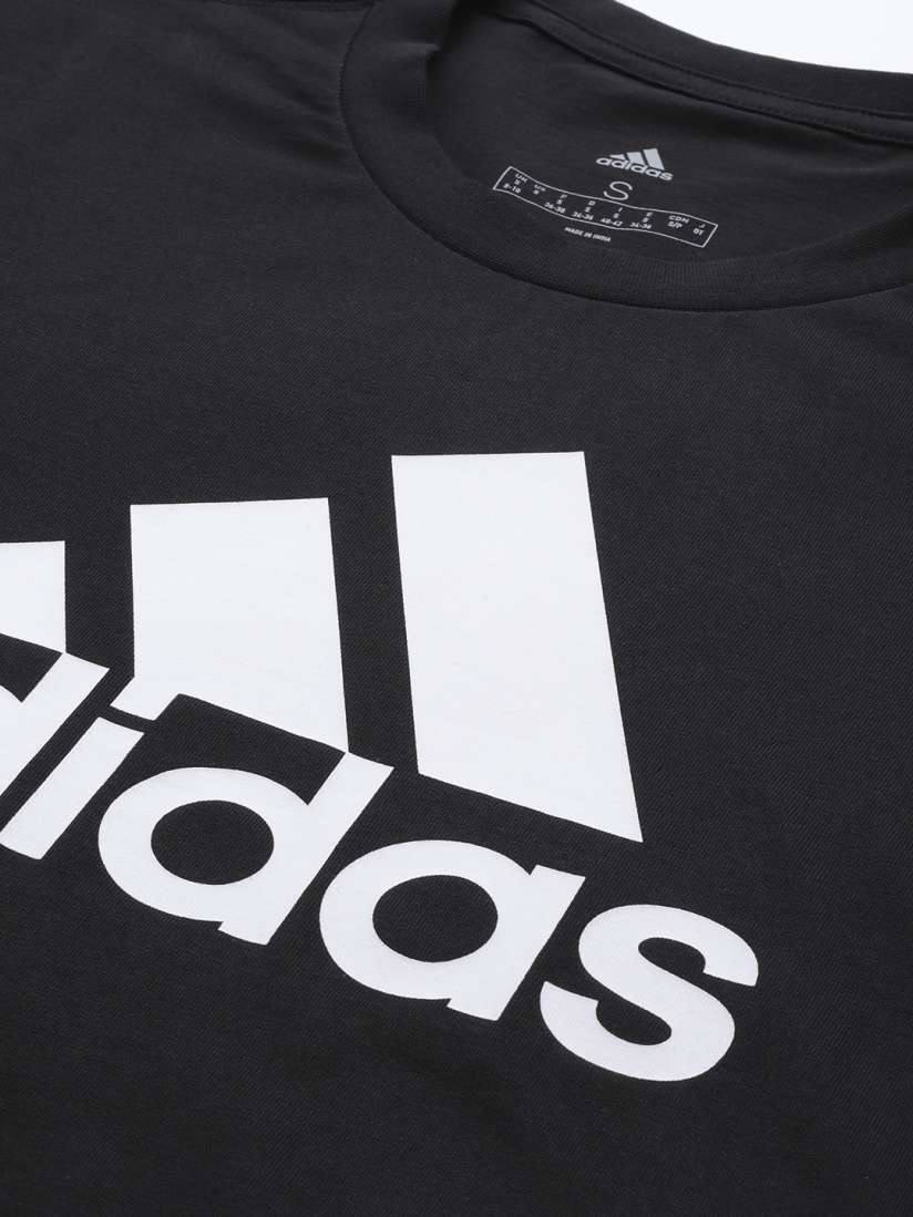 Buy ADIDAS Women Black White Brand Logo Printed T shirt Tshirts for Women 18515664 Myntra