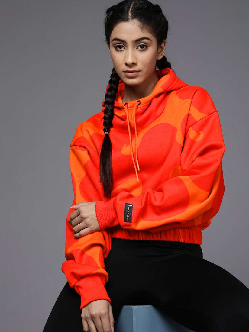 Womens orange adidas sweatshirt sale