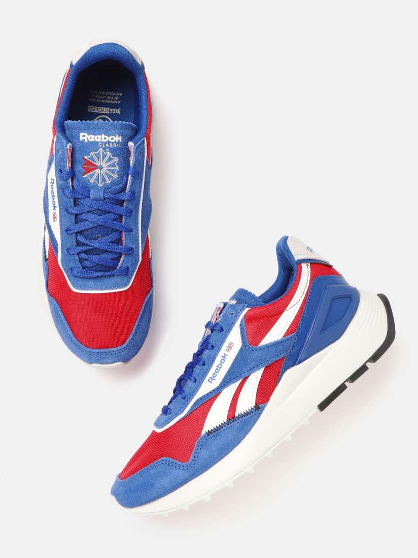 Reebok classic red and blue cheap