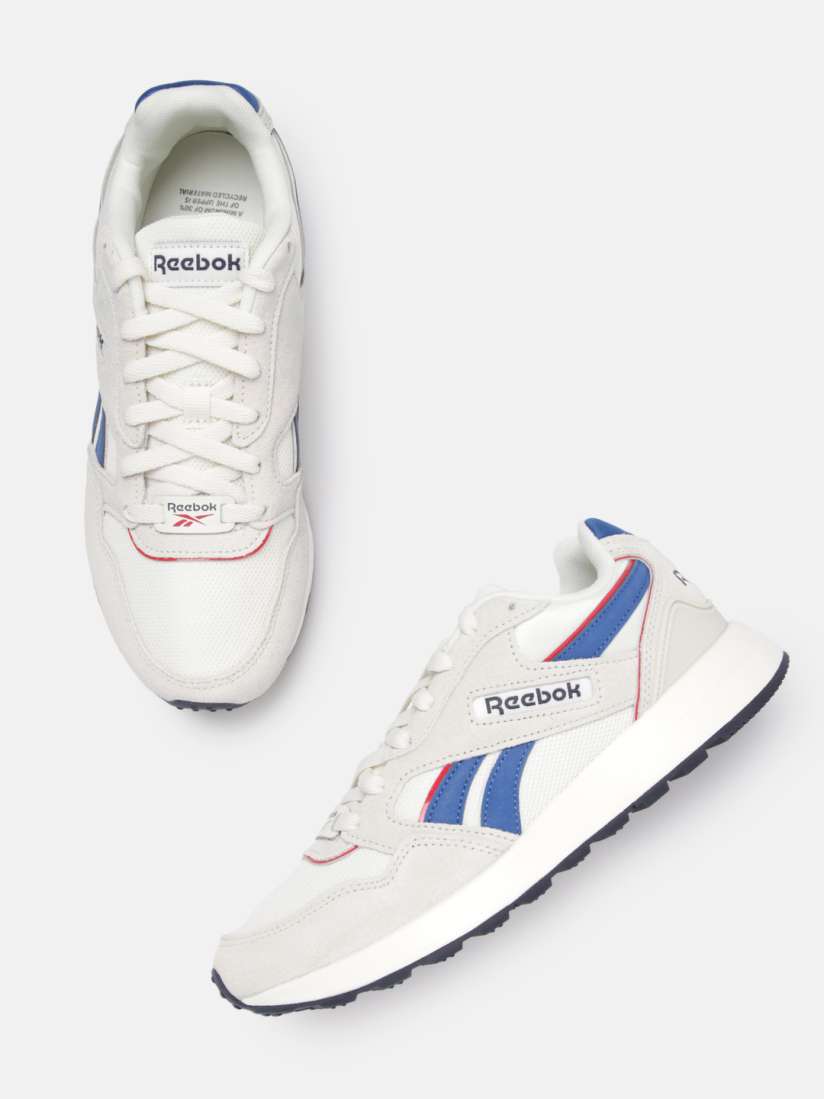 Buy Reebok Classic Unisex Off White Blue Woven GL 1000 Leather Sneakers Excluding Trims Casual Shoes for Unisex 18516382 Myntra