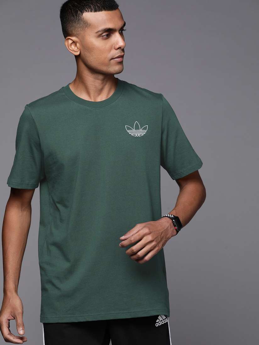 Olive green adidas shirt store
