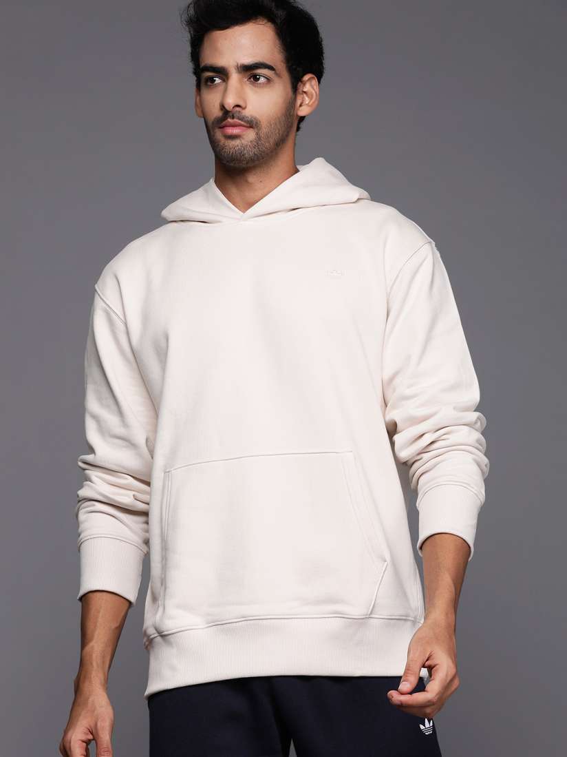 Buy ADIDAS Originals Men Off White Adicolor Contempo French Terry Hoodie Sweatshirt Sweatshirts for Men 18520078 Myntra