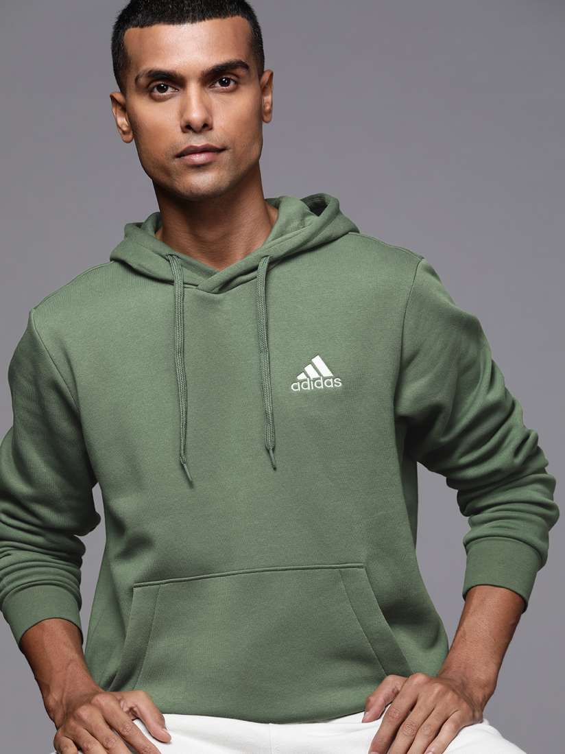 Adidas sweatshirt olive green hot sale