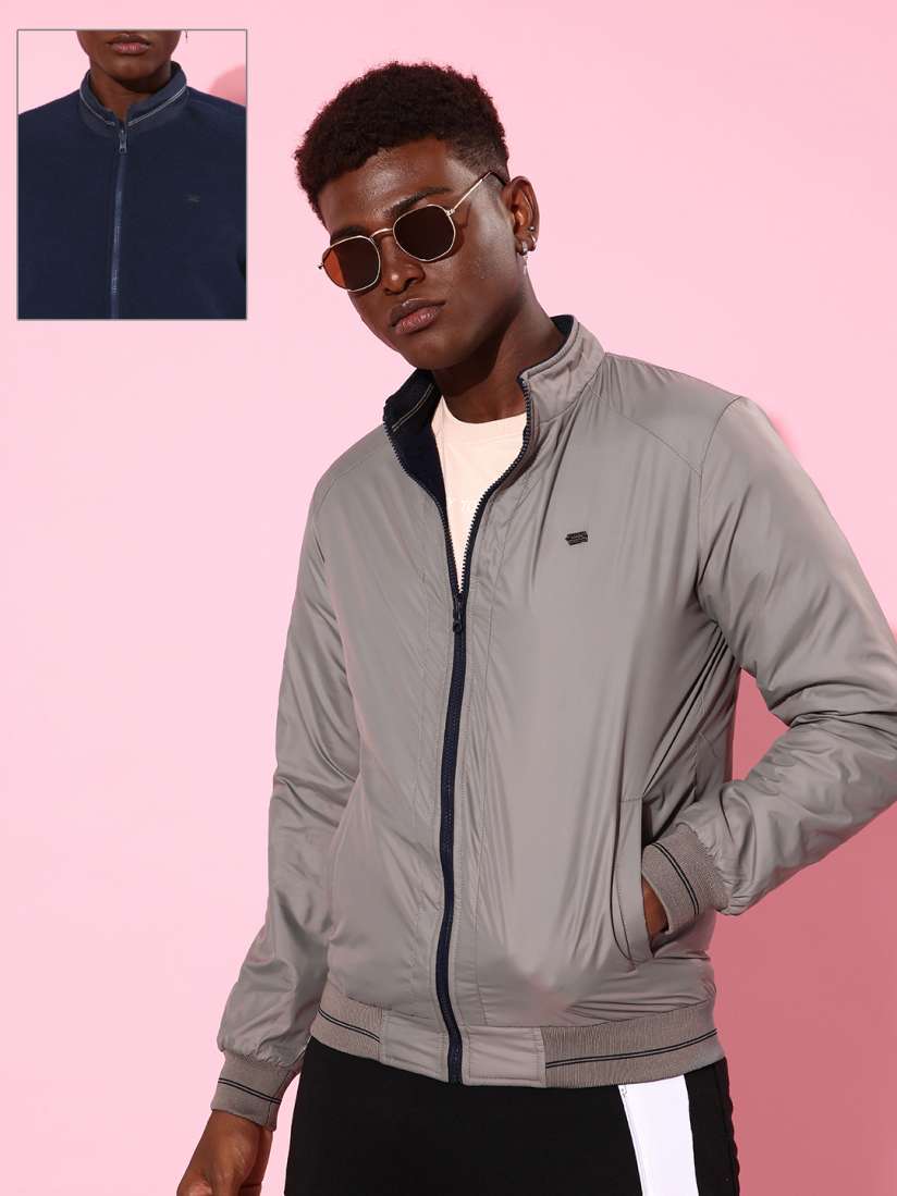 Roadster full sleeve solid men's jacket deals