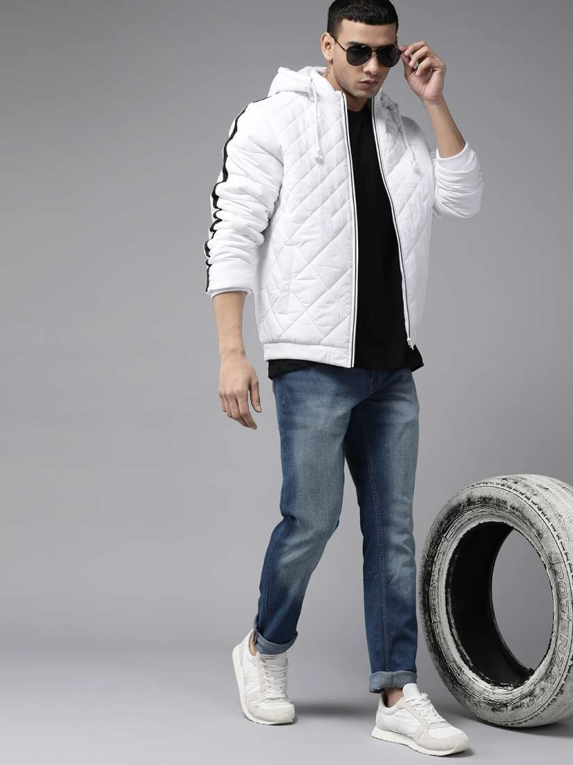 White quilted jacket mens on sale