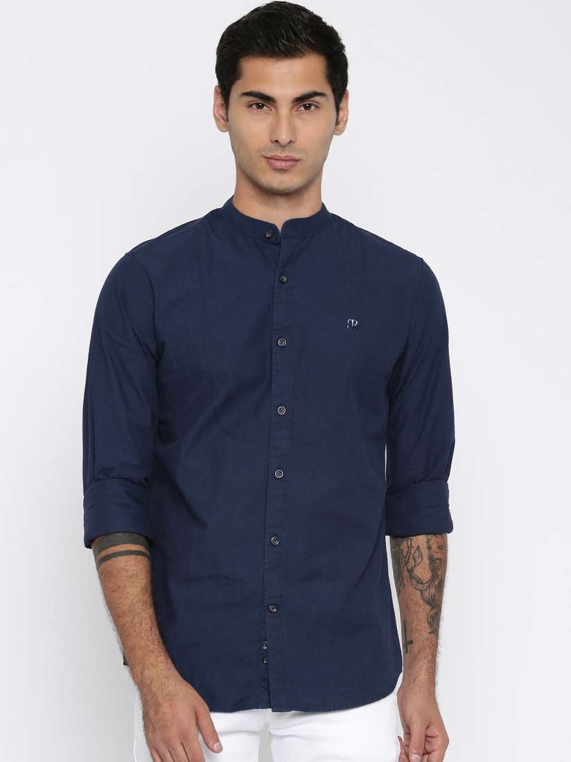 Slim Fit Raymond Casual Raymond Blue Slim Fit Check Shirt