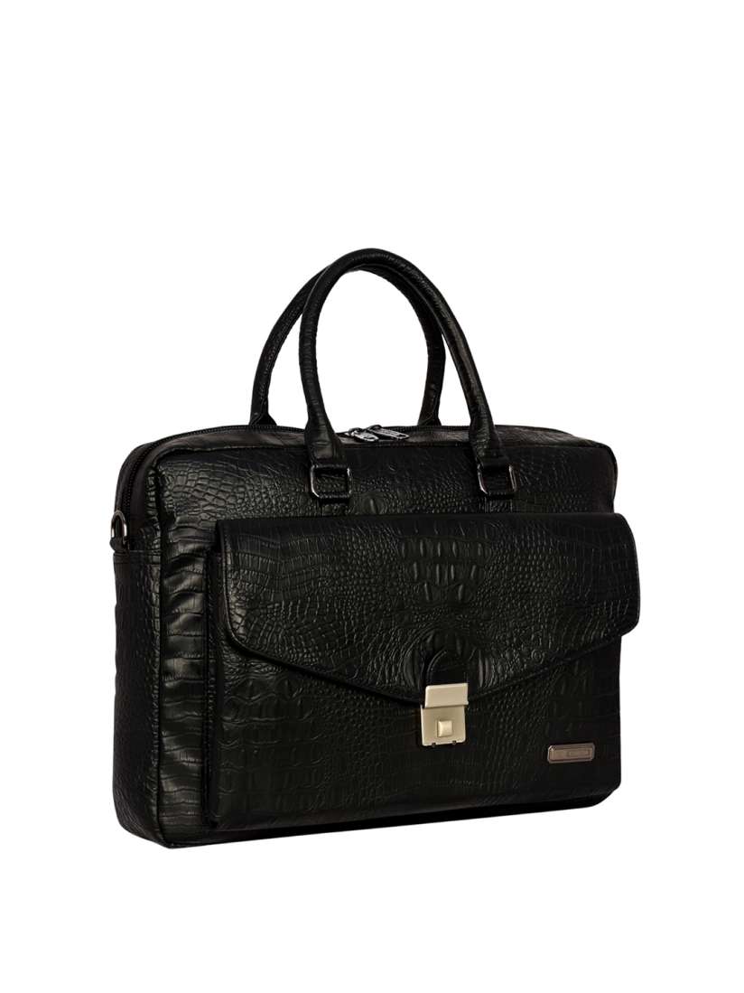 Buy ESBEDA Men Black PU Laptop Bag Laptop Bag for Men 18530544 Myntra