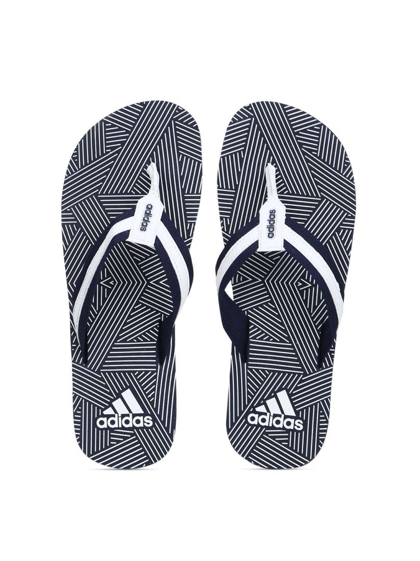 Buy ADIDAS Men Navy Blue White Striped Sliders Flip Flops for Men 18543942 Myntra