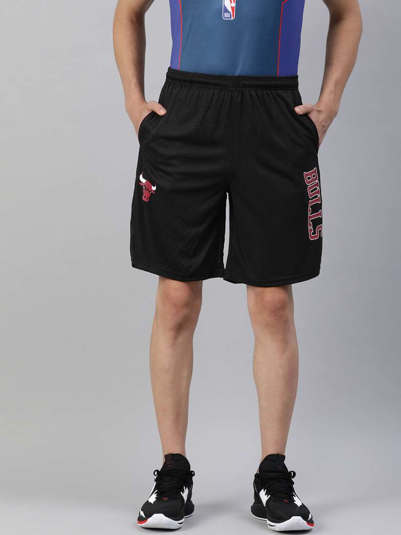 Buy NBA Men Black Red Chicago Bulls Basketball Solid Loose Fit Shorts Shorts for Men 18564600 Myntra