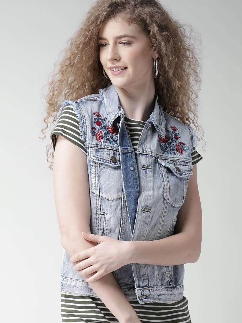 Sleeveless denim jacket forever 21 shop