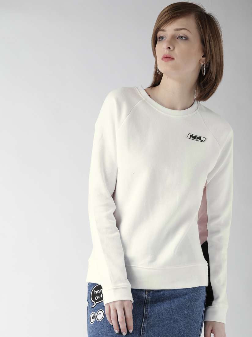 Forever 21 white sweatshirt discount
