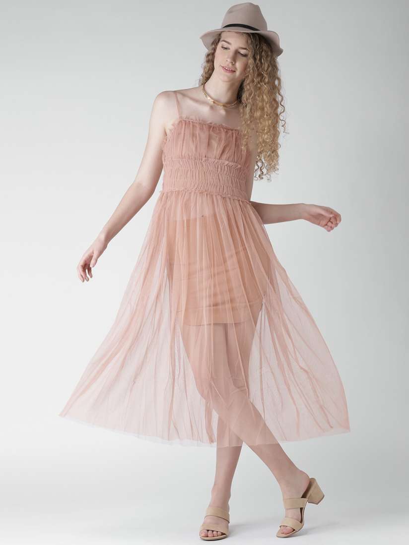 Forever 21 peach dress sales