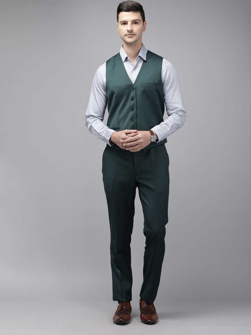 Buy Arrow Men Green Single Breasted Tailored Fit Formal Suit Suits for Men 18589534 Myntra
