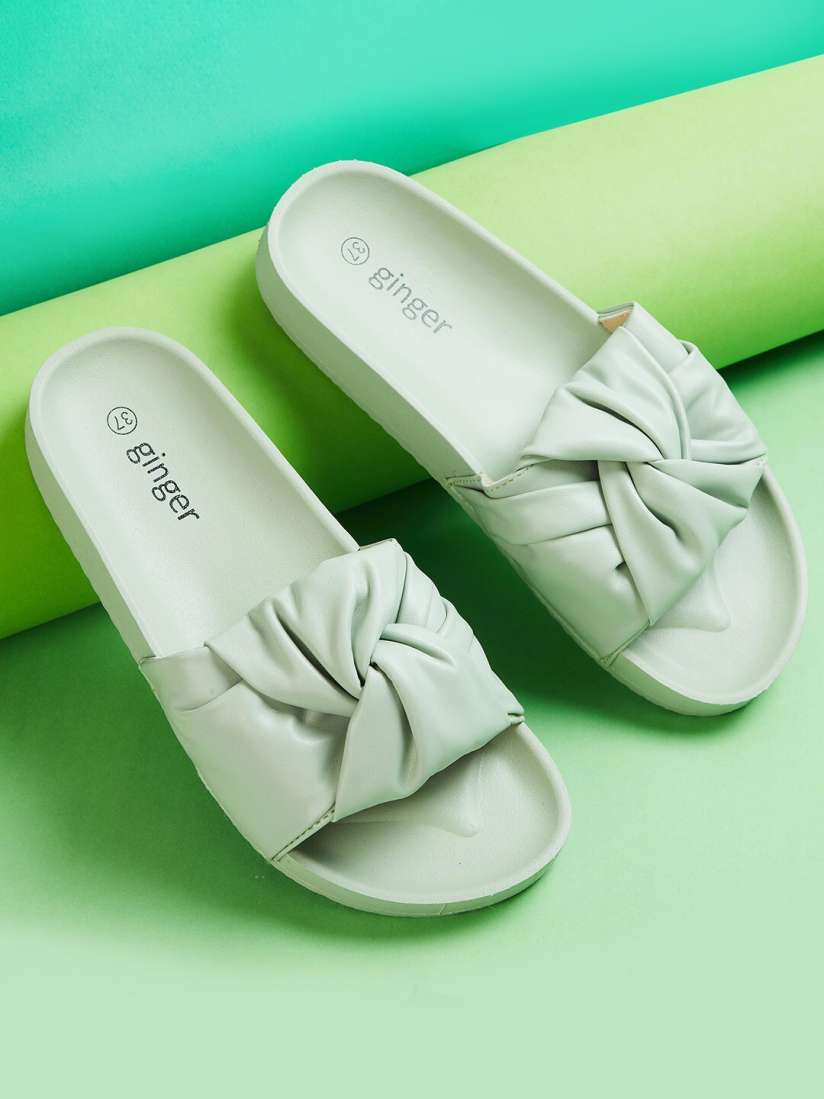 Green sliders womens on sale