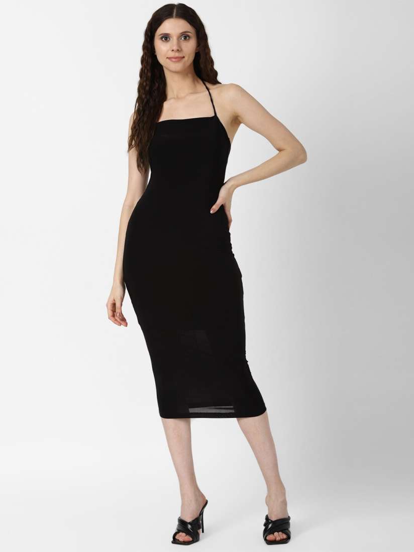 Forever 21 black bodycon dress clearance