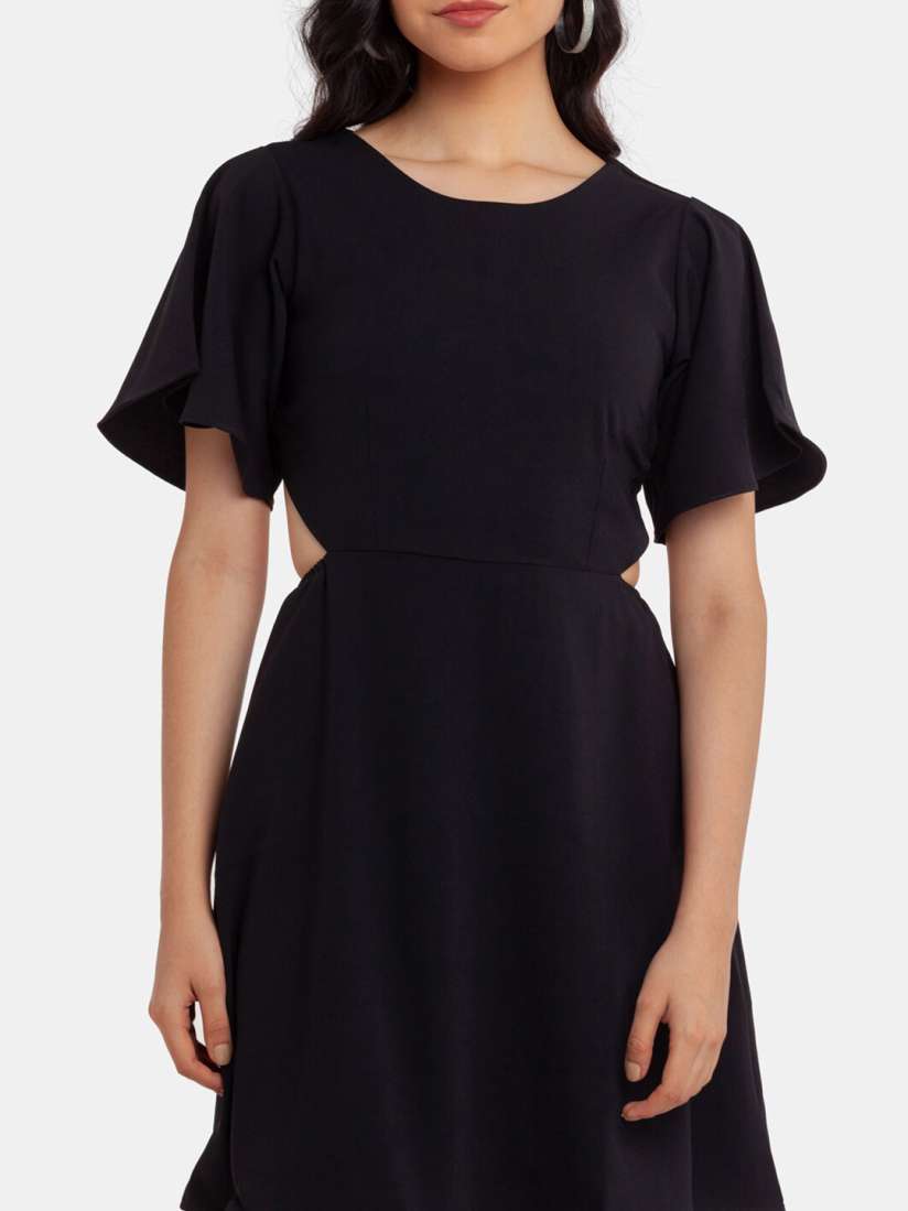 Buy Zink London Black Dress Dresses for Women 18604632 Myntra