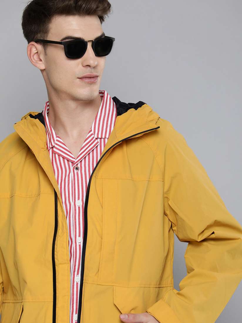 Buy Levis Men Mustard Solid Hood Casual Tailored Jacket Jackets for Men 18611782 Myntra