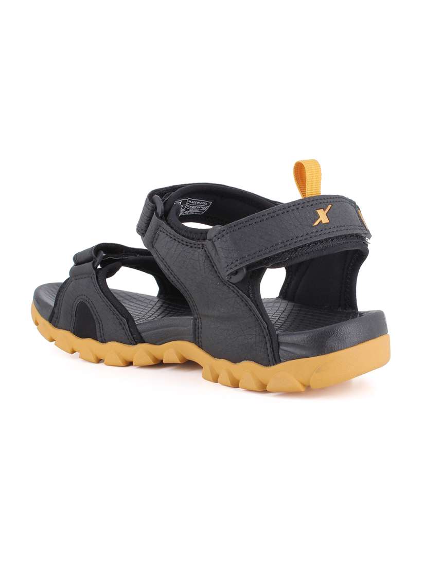 Buy Sparx Men Black Gold Coloured Solid Sports Sandal Sandals for Men 18619206 Myntra