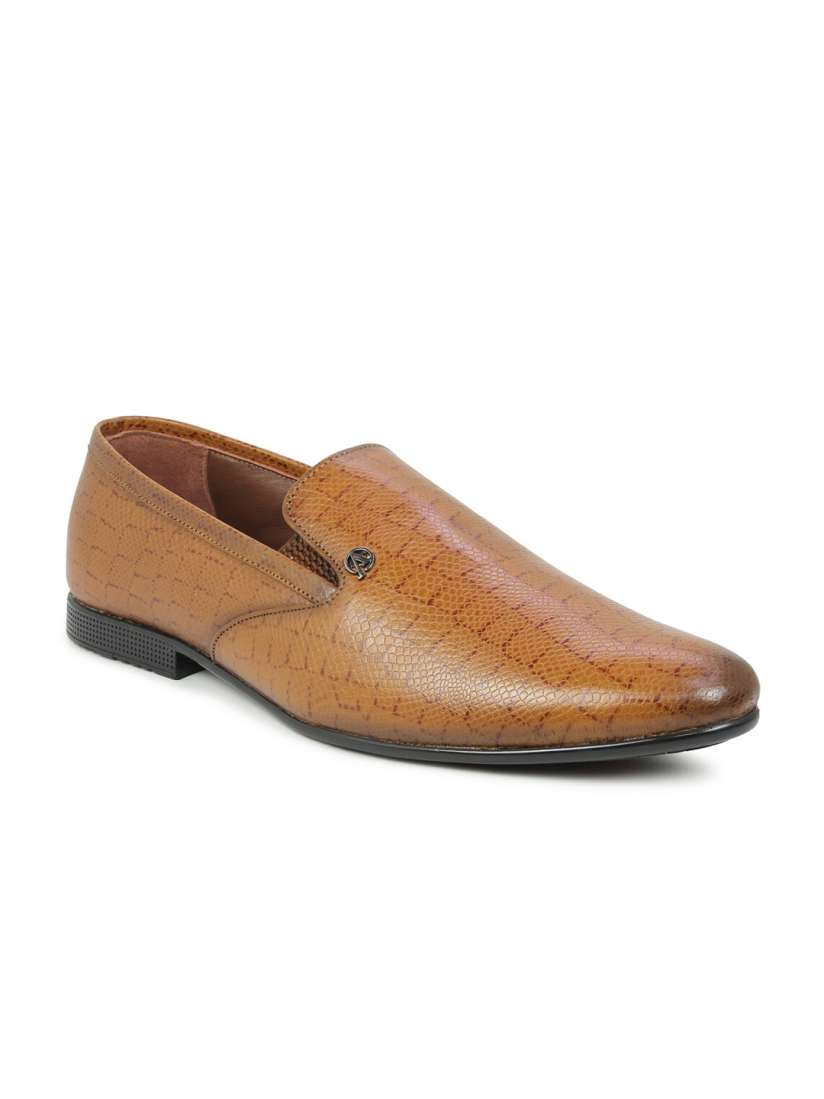 Buy PRIVO by Inc.5 Men Coffee Brown Textured Formal Loafers Formal Shoes for Men 18624958 Myntra