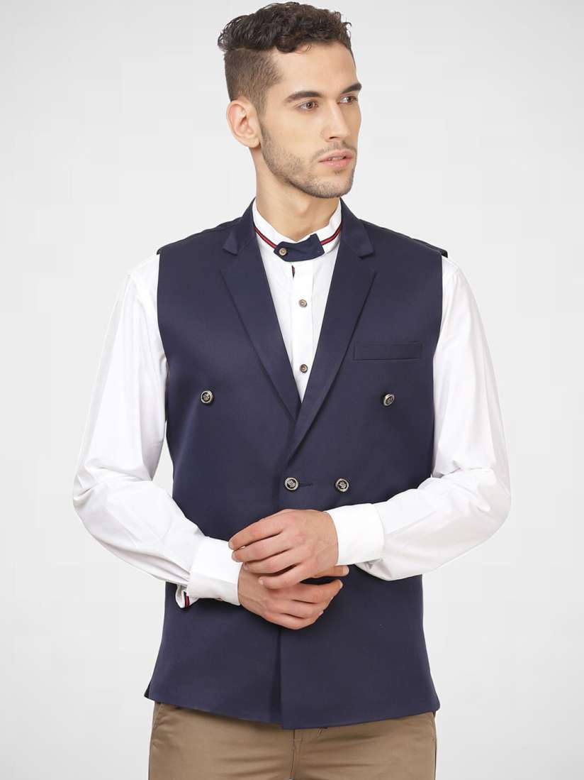 Waistcoat myntra discount
