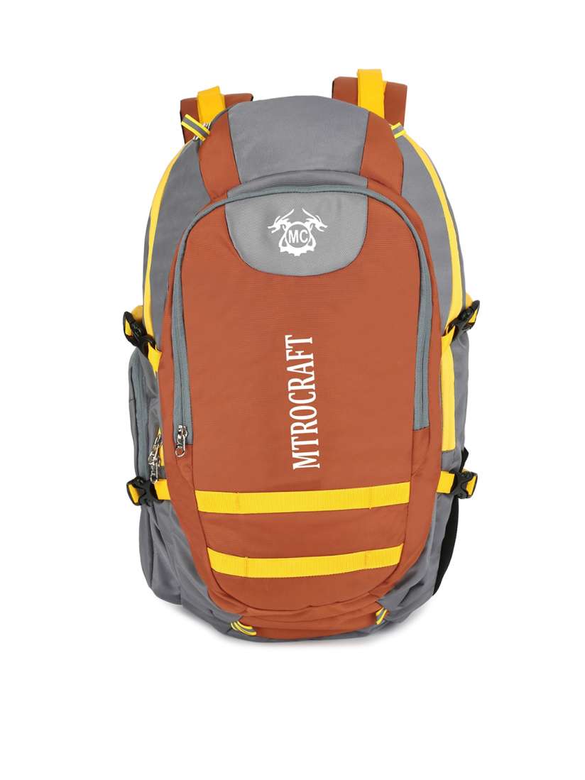 Buy MTROCRAFT Unisex Rust Grey Colourblocked Backpack Backpacks for Unisex 18642652 Myntra