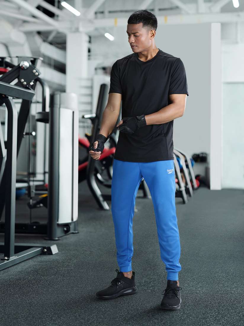 Buy Reebok Men Blue Training Store Staff Speedwick Technology Joggers Track Pants for Men 18667052 Myntra