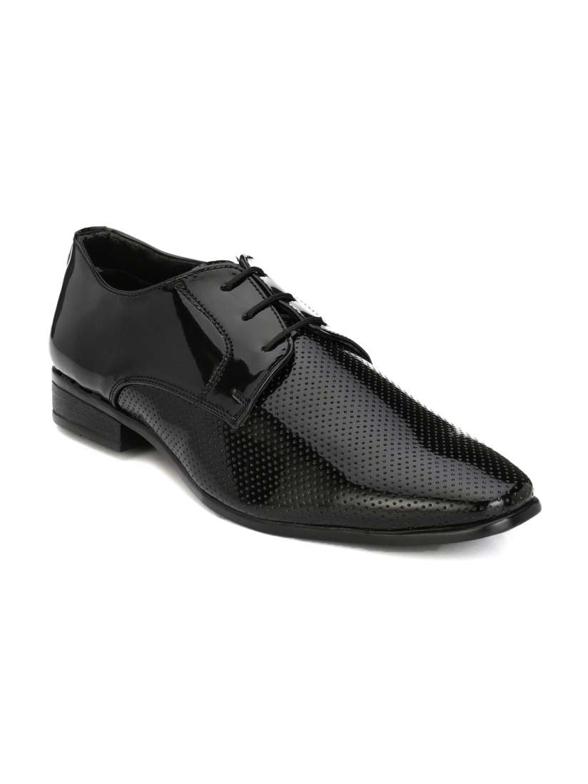 Buy Hirels Men Black Textured Semiformal Shoes Formal Shoes for Men 1867610 Myntra