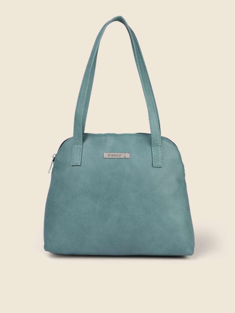 Buy DressBerry Teal Blue Solid Shoulder Bag Handbags for Women 18679396 Myntra