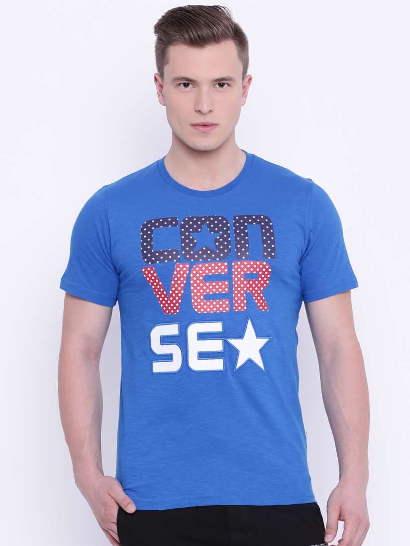 Buy Converse Blue Printed T Shirt Tshirts for Men Myntra