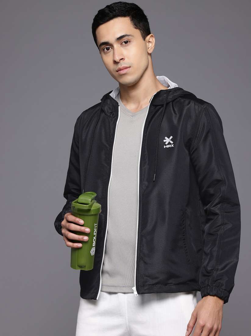 Buy HRX by Hrithik Roshan Hooded Active Jacket Jackets for Men 1868206 Myntra