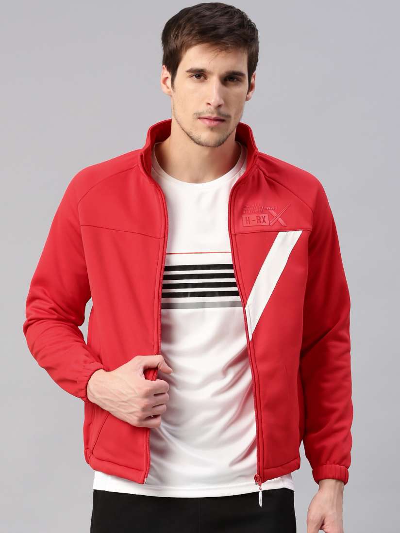 Hrx red jacket deals