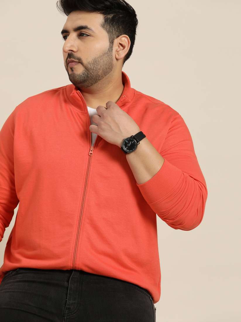 Buy Sztori Men Plus Size Orange Sweatshirt Sweatshirts for Men 18686684 Myntra