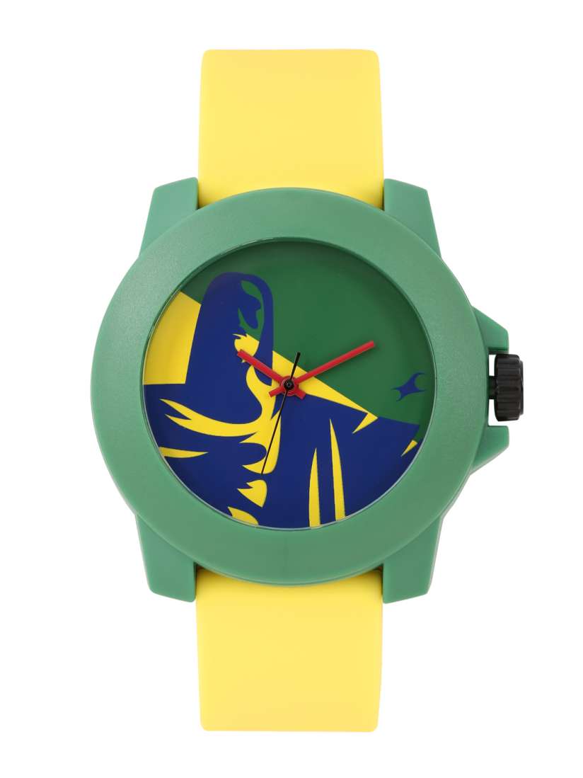 Buy Fastrack Tees Unisex Green Blue Analogue Watch 38021PP13J BBD Watches for Unisex 1868867 Myntra