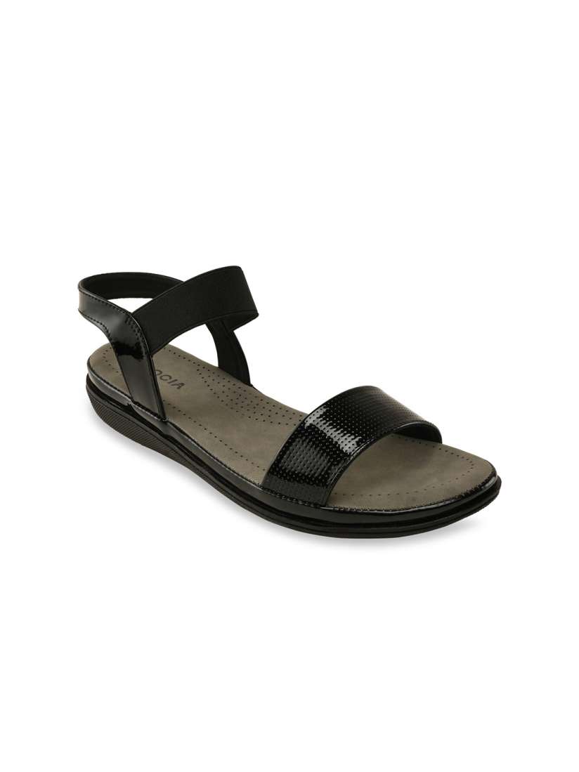Buy Rocia Women Black Comfort Sandals Sandals for Women 18690330 Myntra
