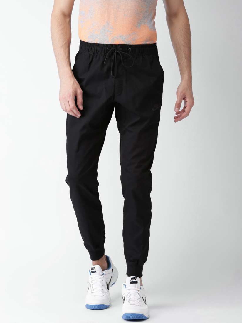 Nike black slim fit joggers shop