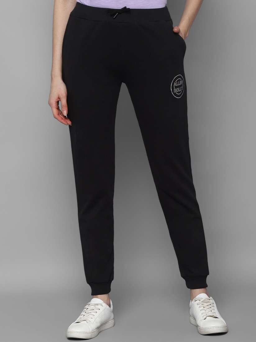 Plain black joggers womens hotsell