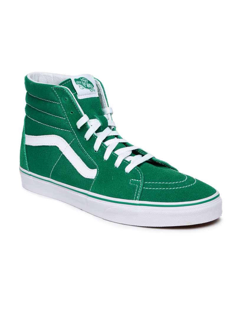 Buy Vans Unisex Green Solid High Top Skate Shoes Casual Shoes for Unisex 1869940 Myntra