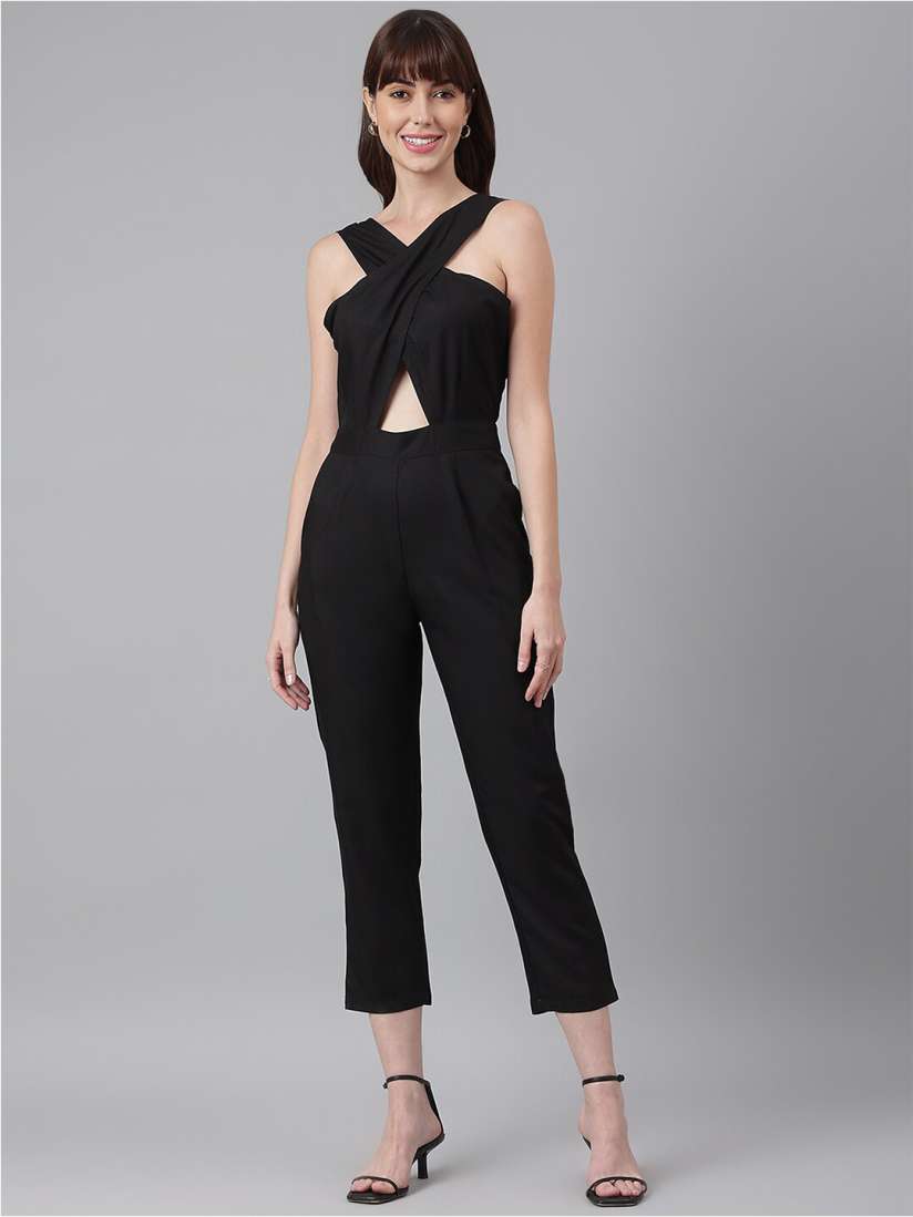 Buy FLAMBOYANT Women Black Culotte Jumpsuit Jumpsuit for Women 18704002 Myntra