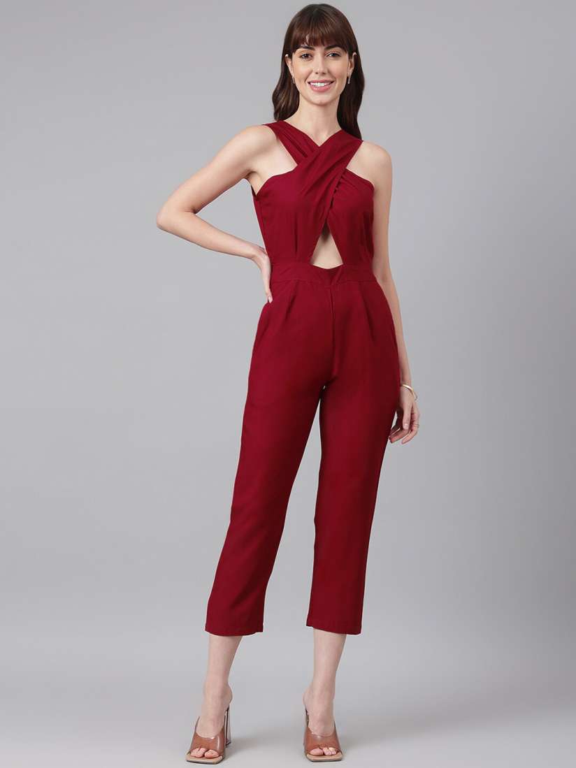 Halter neck culotte jumpsuit new arrivals