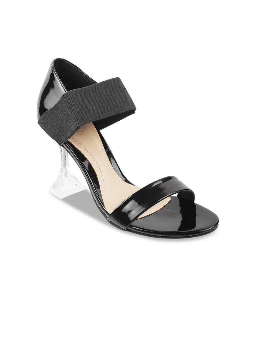 Black heels myntra hot sale