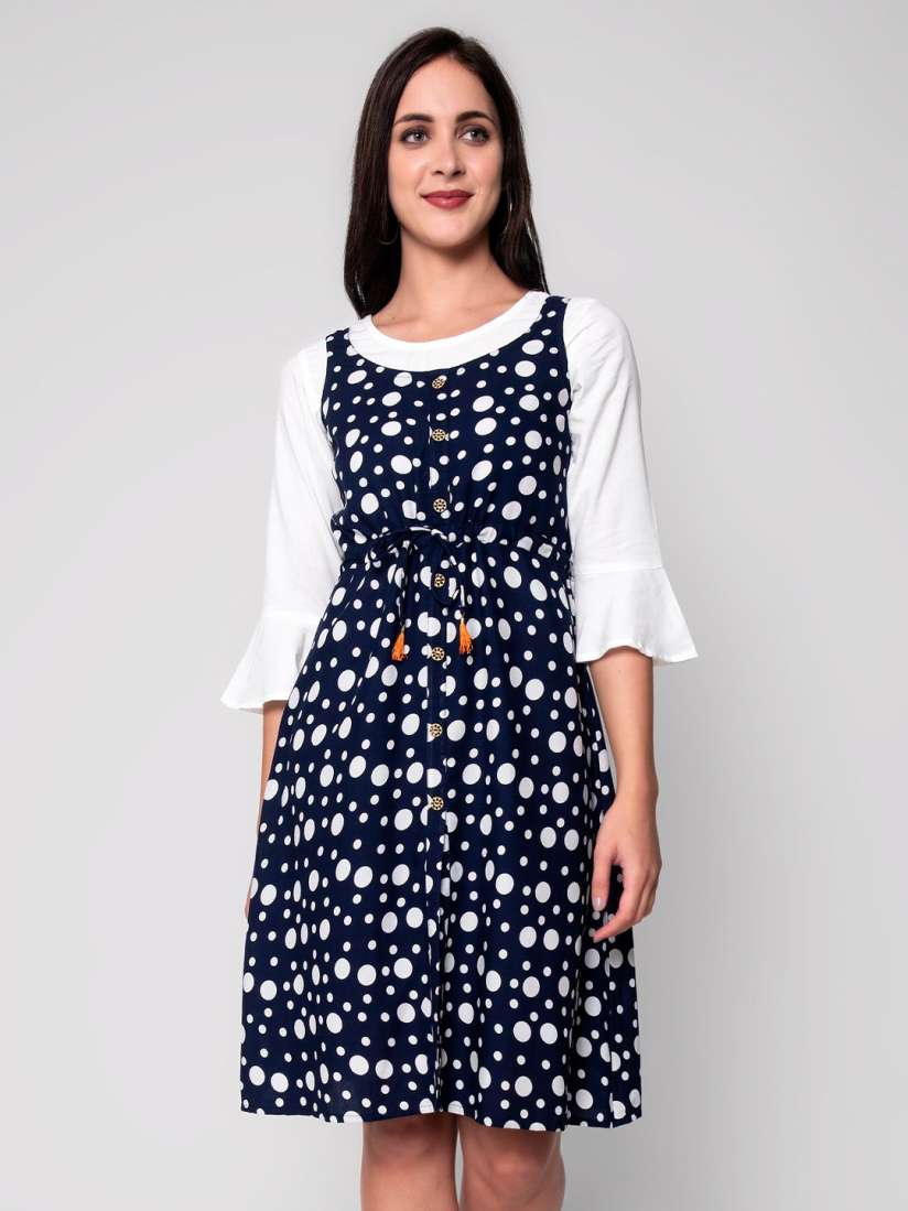 Myntra blue dress new arrivals